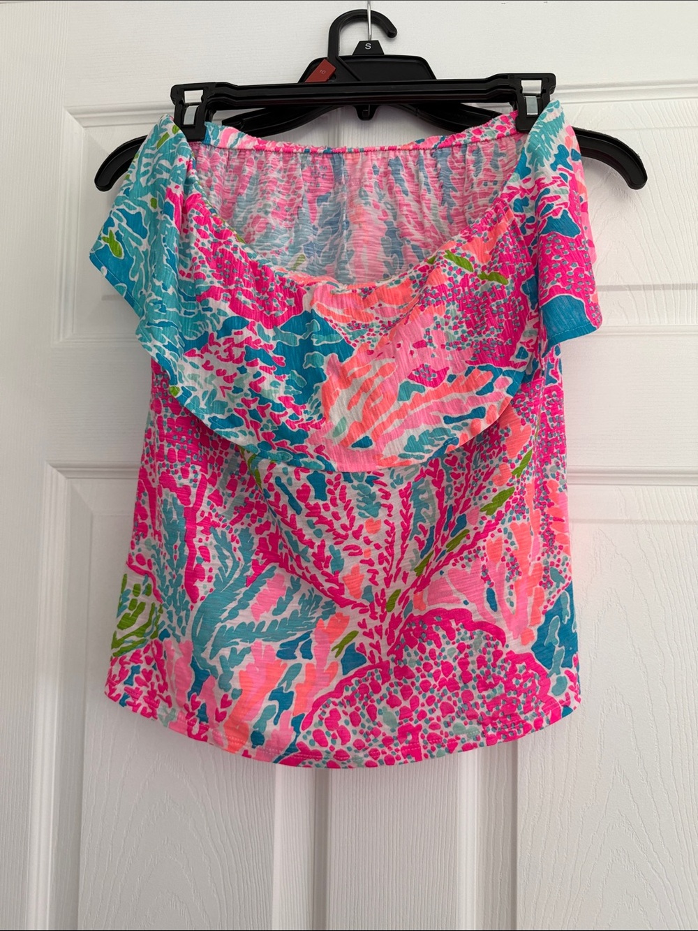 Lilly Pulitzer strapless Floral Camisole - Pink, Blue, Green